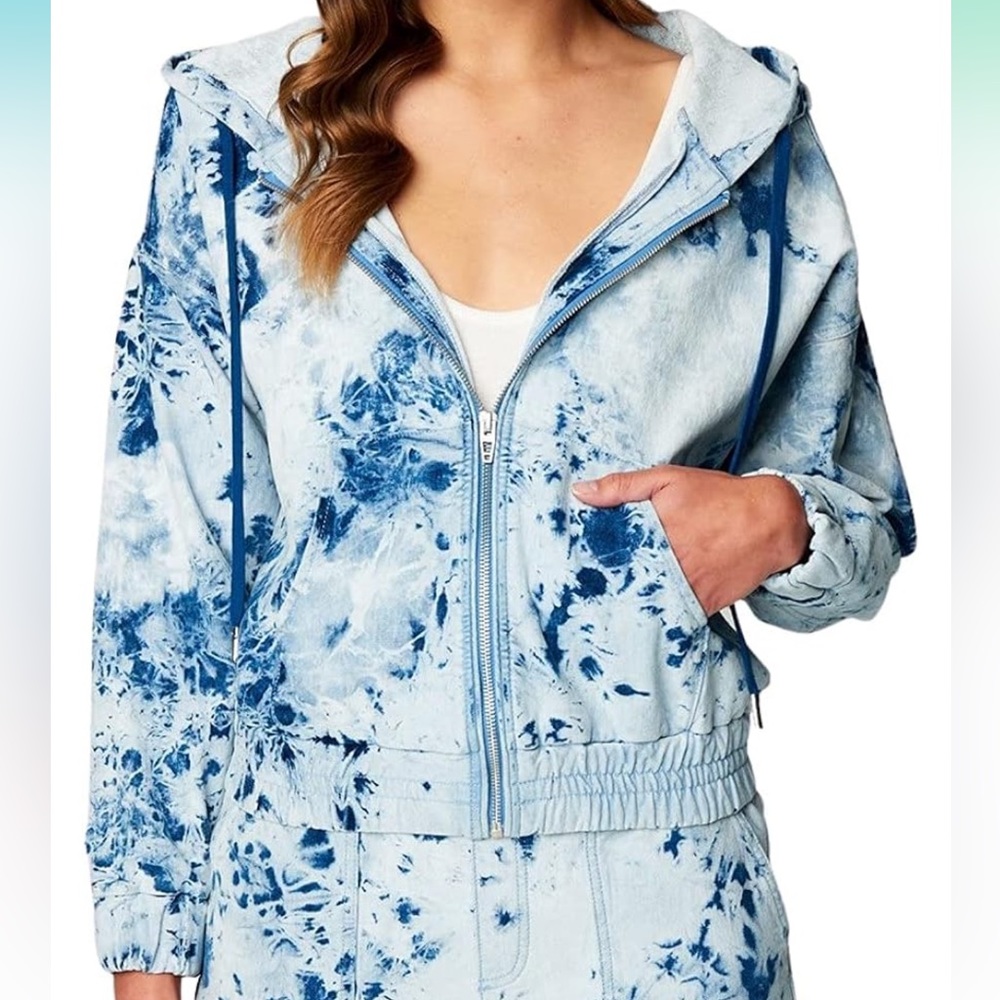 NWT BLANK NYC Full Moon Zip Up Hoodie Sweatshirt Size Small